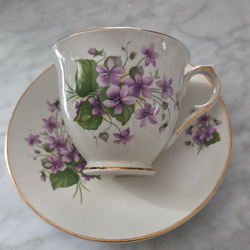 Old Foley James Kent LTD Teacup and Saucer Set